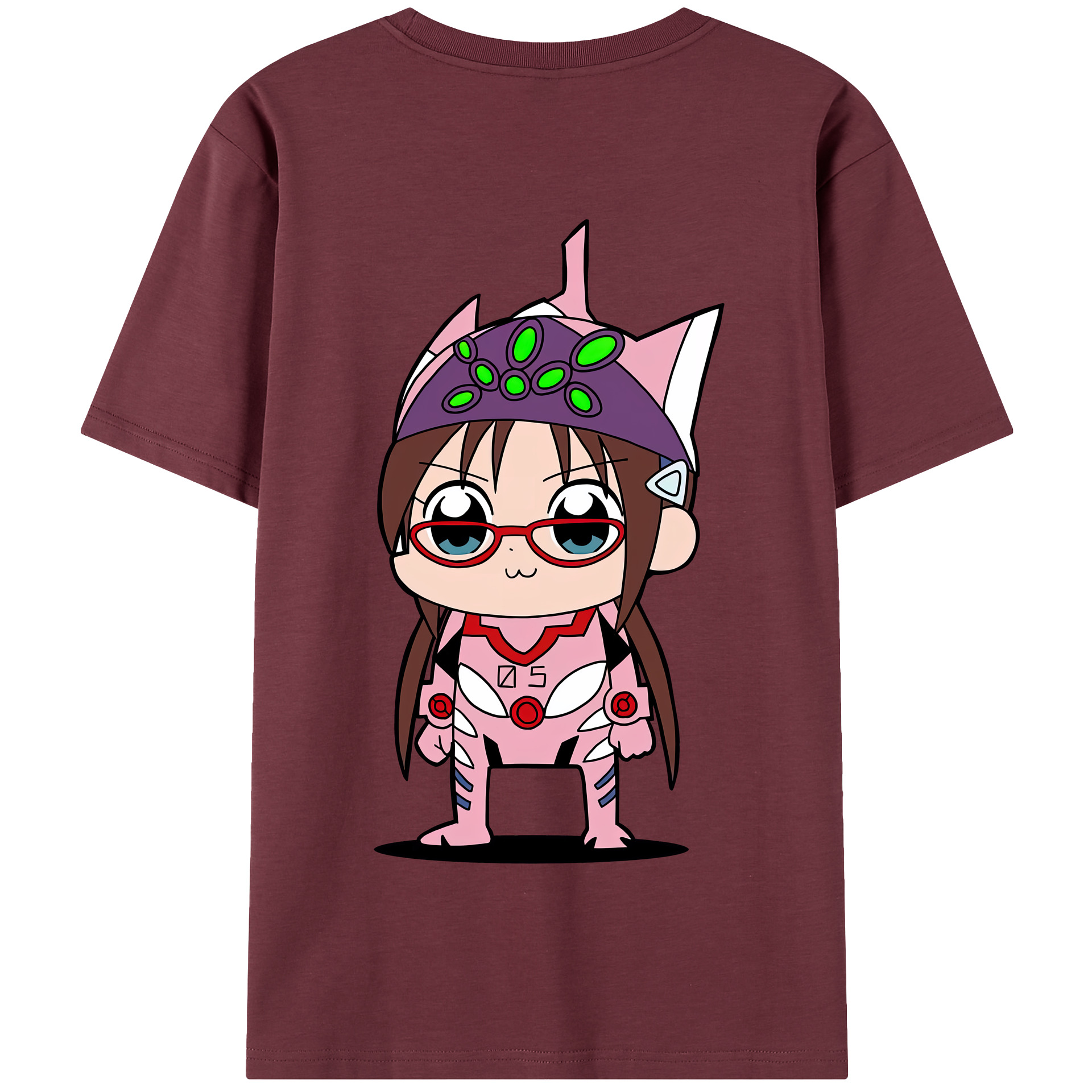 （画像用） EVA 新世紀エヴァンゲリオン 綿100％半袖Tシャツ（背面プリント）